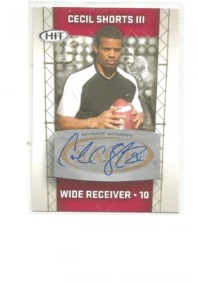 2011 SAGE HIT AUTOGRAPHS #69 CECIL SHORTS F80 - Image 1 of 2