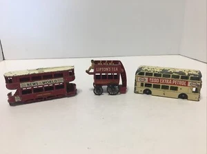 3 Streichholzschachtel Modelle von gestern #3 1907 London E-Klasse Straßenbahn Auto Lesney #74 & #12 - Bild 1 von 8