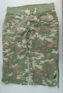 Mossimo Supply Co Camo Capri/Shorts Girls Size 12 Roll Up Cuffs - Picture 1 of 5