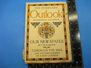 1911 The Outlook Magazine January 28 Our New States Autobirography Boy Laborer - Imagen 1 de 4