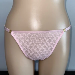 Victoria Secret Dream Angels Adjustable Pink Thong String Size Medium Item # 433 - Picture 1 of 4