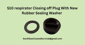 New S10 respirator Closing off Plug With New Rubber Sealing Washer . - Picture 1 of 4