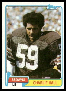 Charlie Hall 1981 Topps #89 Cleveland Browns Tennessee - Imagen 1 de 2