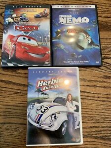 Lots Of Three Disney Movies Herbie Fully Loaded Finding Nemo Cars
