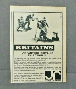 PUB PUBLICITE ANCIENNE ADVERT CLIPPING 171017 / JOUET INFANTERIE BRITAINS JR - Imagen 1 de 1