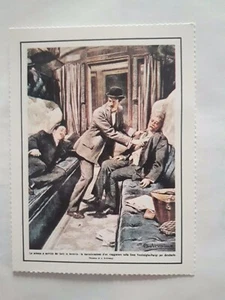 Mini Locandina La Domenica del Corriere Criminalità Cloroformio in treno - Picture 1 of 2
