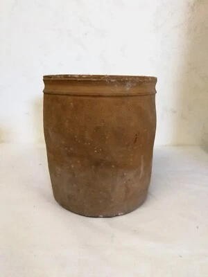 Pot Ancien En Terre Cuite, Pot À Graisse - Photo 1/4