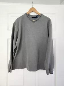 Shirt-Men s-M-Cotton-Structure-Gray - Picture 1 of 5