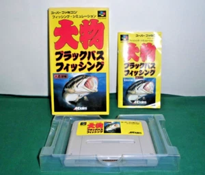 SNES - Oomono Black bass Fishing - Can save! Boxed. Super famicom. Japan. 15218 - Picture 1 of 19