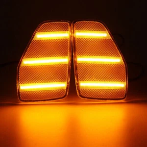 2x Fits Hummer H3 2005 2006 H3T LED Side Marker Fender Indicator Reflector Light - Picture 1 of 8