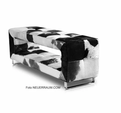 Schmale Korridor Lederbank Sitzbank nur 30 cm tief Echtes Leder Echtes Kuhfell - Bild 1 von 2