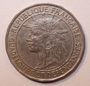 Guadeloupe, 1 Franc 1921, TTB+ !! - Picture 1 of 2