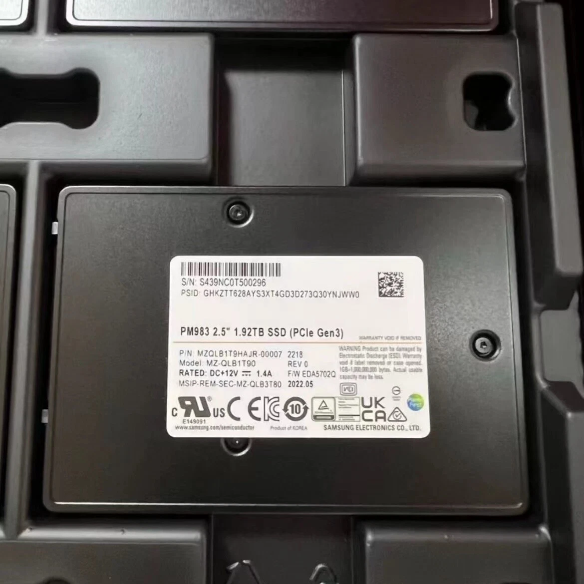 【中古】SSD SATA6.0Gbps SAMSUNG 1.92TB④ Samsung Solid State Drives 1.9 TB for sale | eBay