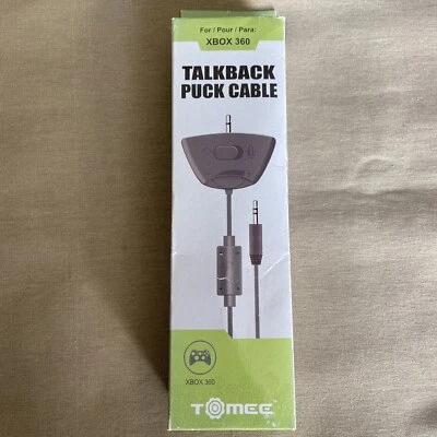 Talkback Puck Cable for Xbox 360 by Tomee #M06071 Chat Headset Mic Adapter - Image 1 of 3