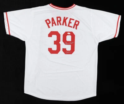 Dave Parker Signed Cincinnati Reds White Home Jersey Inscribed "Cobra" / JSA COA - Image 1 of 4
