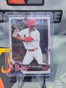 2018 Bowman Jose Adolis Garcia Chrome Prospects 1st First BCP121 Cardinals - Picture 1 of 2