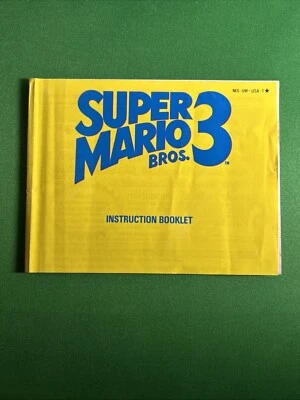 Super Mario Bros 3 -  NES - Manual Only - No Game - No Case - Image 1 of 2