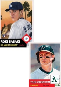 Topps MLB Living Set 2-Card Bundle #837-838 Tyler Soderstrom Roki Sasaki Presale - Picture 1 of 3