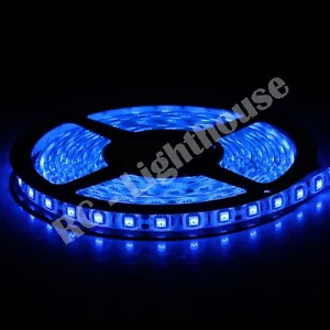 3528 LED Light Strip, Under Cabinet, Deck, Camping, Hiking, Tents Blue 5 meters - Picture 1 of 3