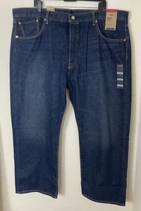 Mens Levis 501 Denim Blue Jeans Original Fit Button Fly Size 44 x 29 New Tags - Picture 1 of 12