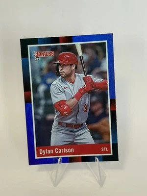 Dylan Carlson—2022 Panini Donruss - Retro 1988 #264 Holo Blue - Image 1 of 3