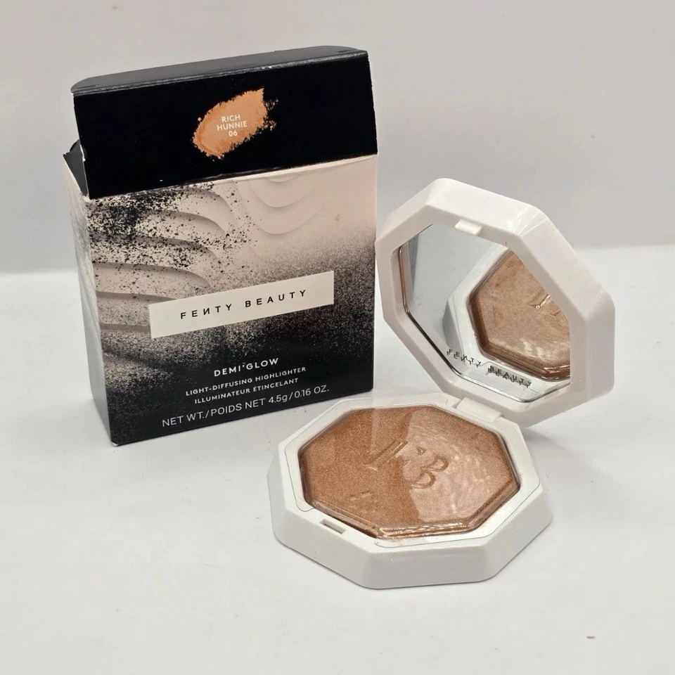 Fenty Beauty Demi Glow Light Diffusing Highlighter 06 RICH HUNNIE 0.16 oz, NIB - Image 1 of 4