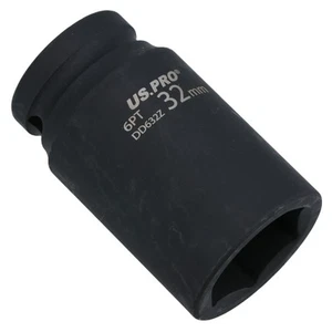 Zócalo de impacto profundo doble métrico de 32 mm de 6 lados hexagonal único pared gruesa - Imagen 1 de 6