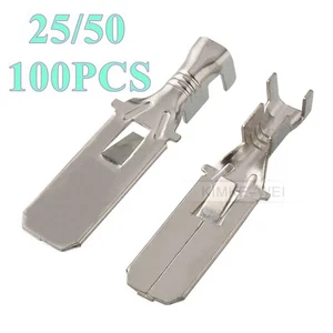 Automotriz 9.5mm Cableado Eléctrico Crimpado Macho Enchufe Pin Terminales Contacto Nuevo - Imagen 1 de 2