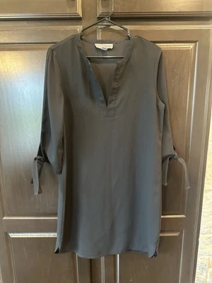 Donna Ricco Sheath Dress Womens 10 Black 3/4 Tue Sleeve Minimalist Business - Image 1 of 4