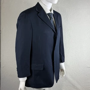 Abrigo deportivo Cantarelli Bergdorf Goodman azul marino talla 54 44 algodón usado en excelente estado - Imagen 1 de 13
