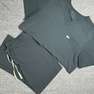 Figs Technical Collection Scrub Set Women’s Med Top & Bottom XL Blue Color Read - Picture 1 of 12