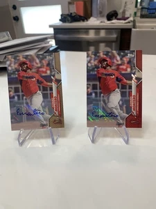 2020 Topps Pro Debut Elehuris Montero ROOKIE Red Auto #1/10 & /50 PD6 - Picture 1 of 3
