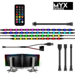 Speedlink MYX LED PC 2x Monitor Kit Stripe Leiste Beleuchtung Gaming Bildschirm - Bild 1 von 11