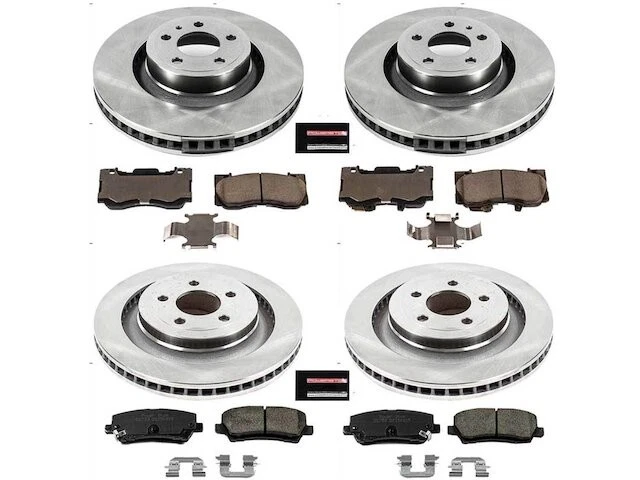 Kit de pastillas de freno y rotor delanteras y traseras para Ford Mustang 2016 SY576BV 2015-2020 Foto 1 de 1