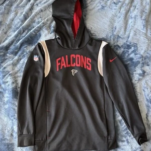 Felpa con cappuccio Nike NFL Altanta Falcons bambino grande nera - Foto 1 di 6