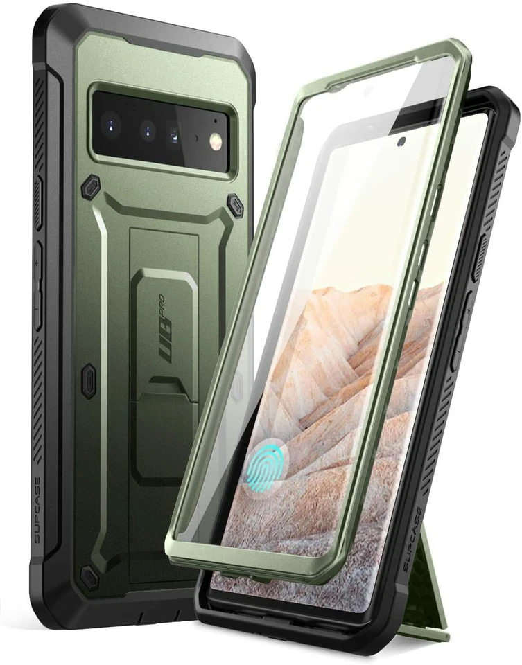 For Google Pixel 6 Pro, SUPCASE Rugged Shell 360 Case w/ Screen Protector Cover - Image 1 of 4