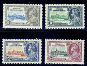 STRAITS SETTLEMENTS 1935 Silver Jubilee MH CV $15.00 - Picture 1 of 2