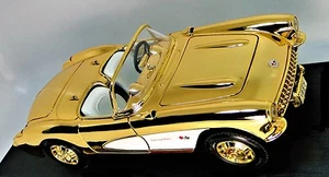 Corvette 24k GOLD Chevrolet55Chevy1963Race Car Racing Racer1 18Custom Built - Picture 1 of 12