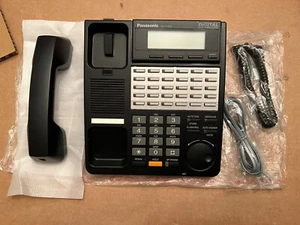 Panasonic KX-T7453 24-Tasten hintergrundbeleuchteter Lautsprecher Display Telefon *schwarz/überholt* - Bild 1 von 4