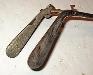 c1890 EBONY HANDLED Articulating SURGICAL MEDICAL FORCEPTS by J. Reynders & Co. - Picture 1 of 11