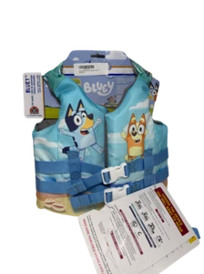 SwimWays Bluey Life Jacket, Life Jackets for Kids 33-55 lbs, DAMAGED COVER - Picture 1 of 7