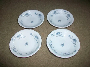 Juego de 4 tazones de postre de baya Johann Haviland guirnalda azul de 5 1/4 - Imagen 1 de 3