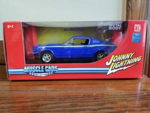 2005 Johnny Lightning 1967 Ford Mustang - Blue - 1:18 Scale Muscle Cars - Picture 1 of 8