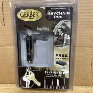 GERBER KEYSTYLE KEYCHAIN TOOL - Black #48103 SEALED PACKAGE VINTAGE - Picture 1 of 2