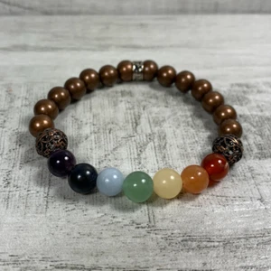 Chakra Copper bracelet 8mm - Picture 1 of 3