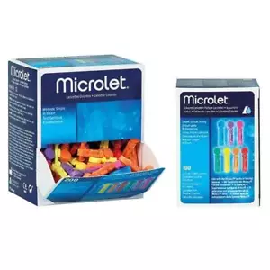 100/200 Stk Microlet Lanzetten Silikonbeschichtet für alle Microlet Stechhilfen - Bild 1 von 1