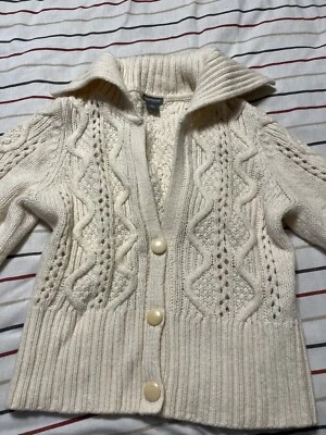 Cárdigan para mujer Ann Taylor blanco con botones talla M Foto 1 de 4