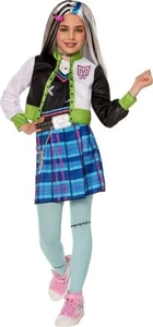 NEW Monster High Frankie Stein Halloween Costume Girls XL 14/16 Dress Jacket - Picture 1 of 2