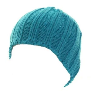 Ladies Sparkly Chunky Ribbed Knitted Hat Beanie Winter Hat 3 Colours - Picture 1 of 4