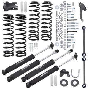 4"in Lift Kit w/ Shocks For Jeep Wrangler JK Unlimited 2WD 4WD 2007-2018 - Picture 1 of 12